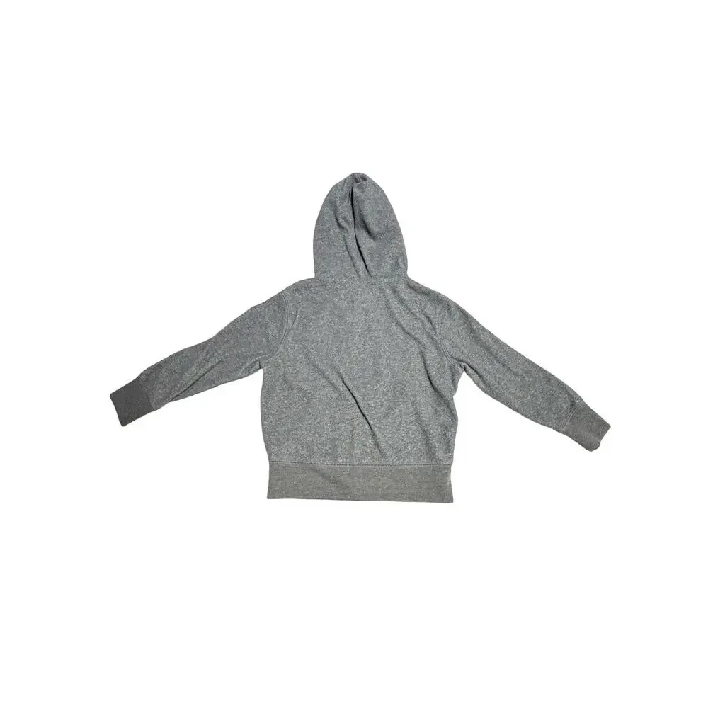 Gap Kids Logo Zip Hoodie Gray Full Zip Fleece Youth XS